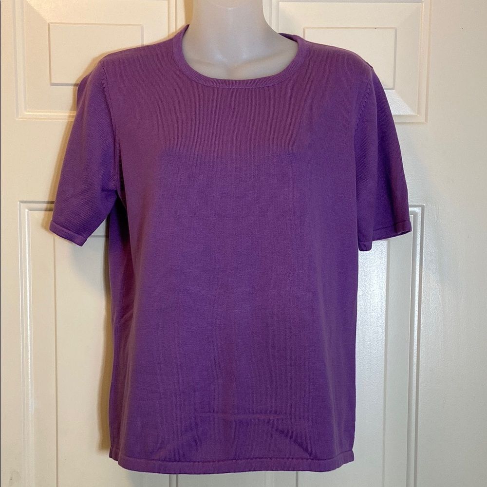 Liz Baker Lavender Knitwear Women’s Blouse Size Medium